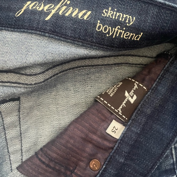 7 for all mankind skinny boyfriend jeans EUC - Picture 5 of 10